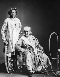 Der Maharadscha von Benares und sein Sohn, ca. 1870er